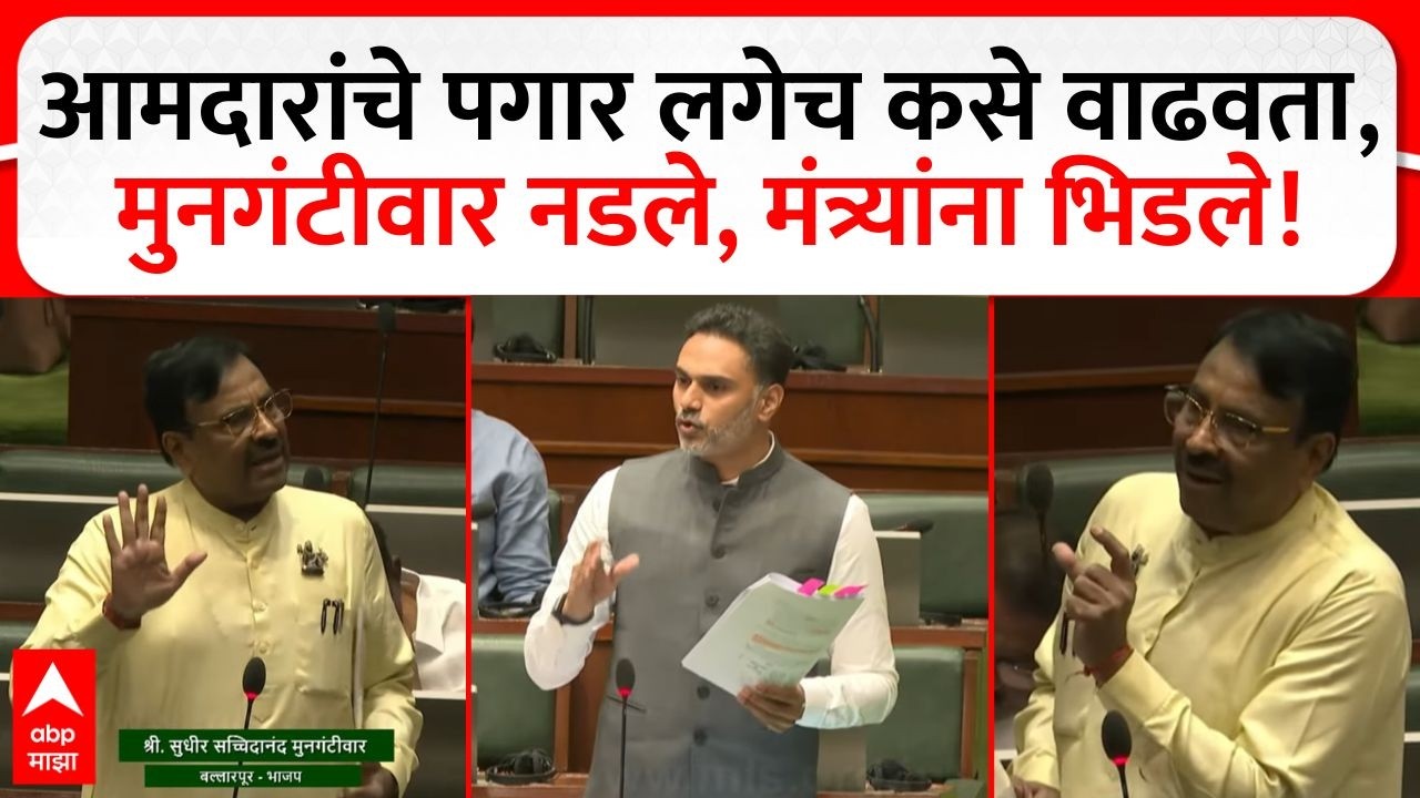 Mungantiwar VS Yogesh Kadam : आमदारांचे पगार लगेच कसे वाढवता, मुनगंटीवार नडले, मंत्र्यांना भिडले!