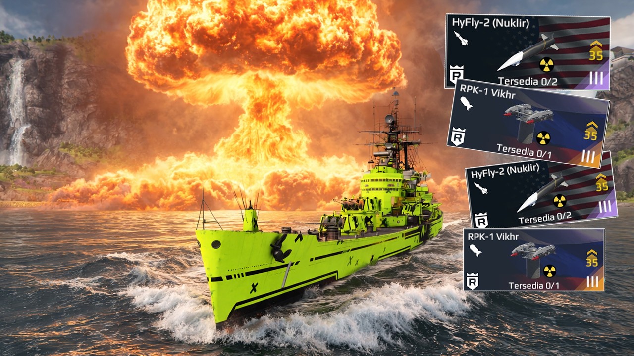 USS Boston Full Nuklir! Tanpa Nuklir Kurang Asik – Tes Damage Gila 🔥