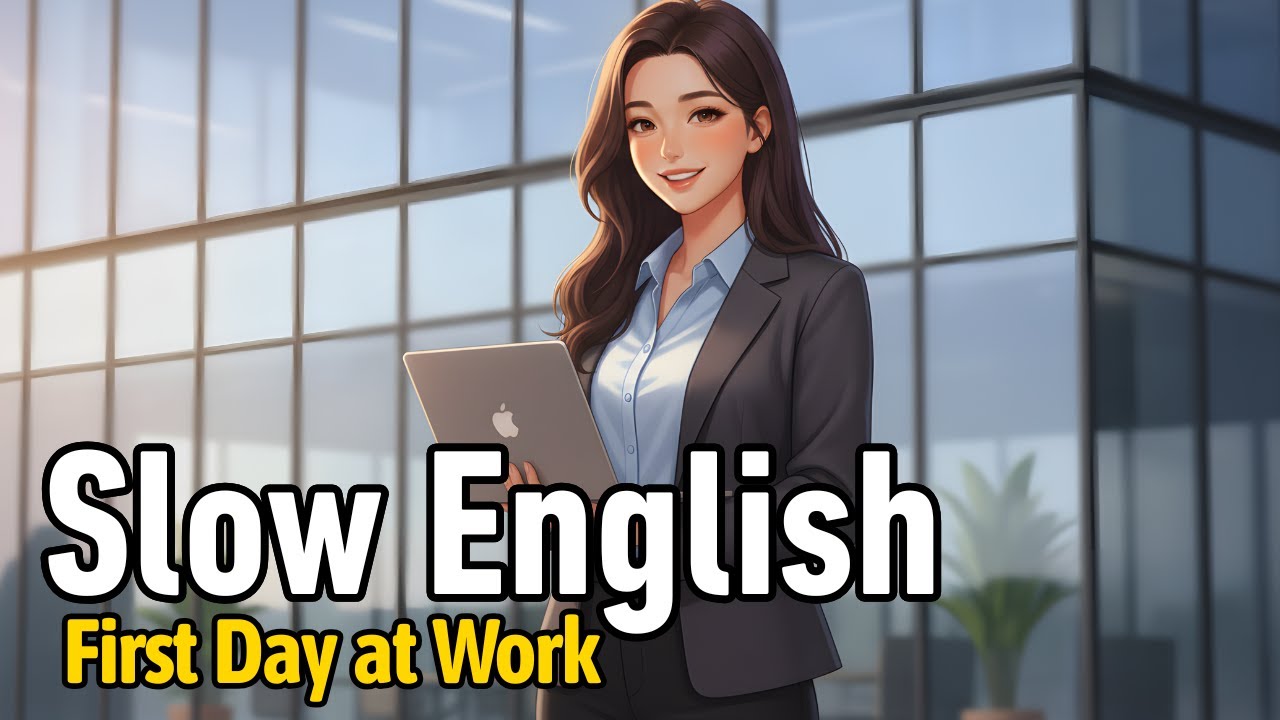 First Day at Work | Simple English Conversations (A1–A2)