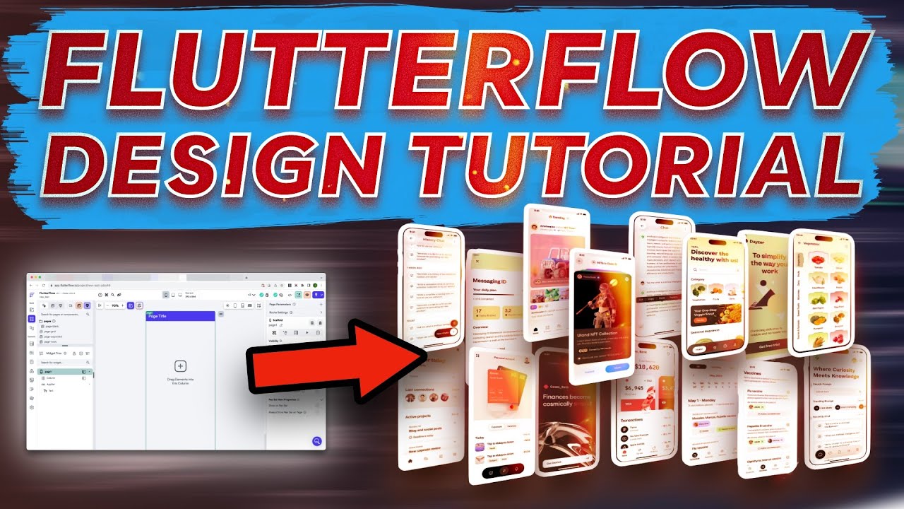 FlutterFlow: ПОЛНОЕ руководство по созданию КРАСИВЫХ пользовательских интерфейсов для ЛЮБОГО прил...