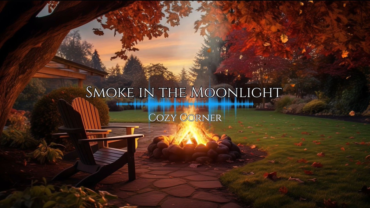 Backyard Bonfire at Sunset with Smooth Jazz | Cozy Relaxing Ambience