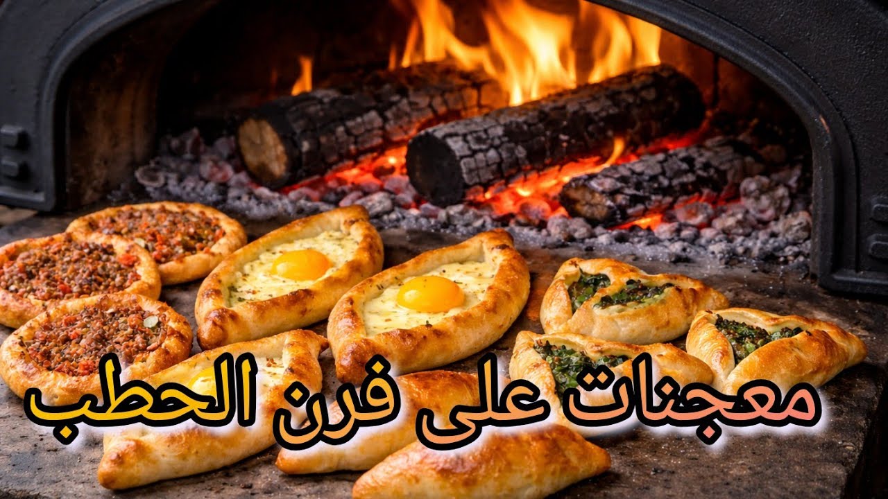 معجنات على فرن الحطب