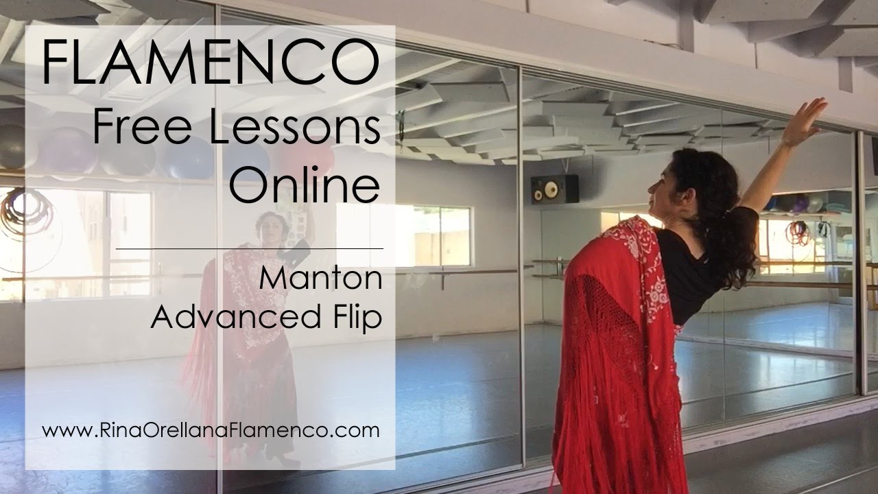 Flamenco Dance Lesson | Manton Technique (Advanced Flip)