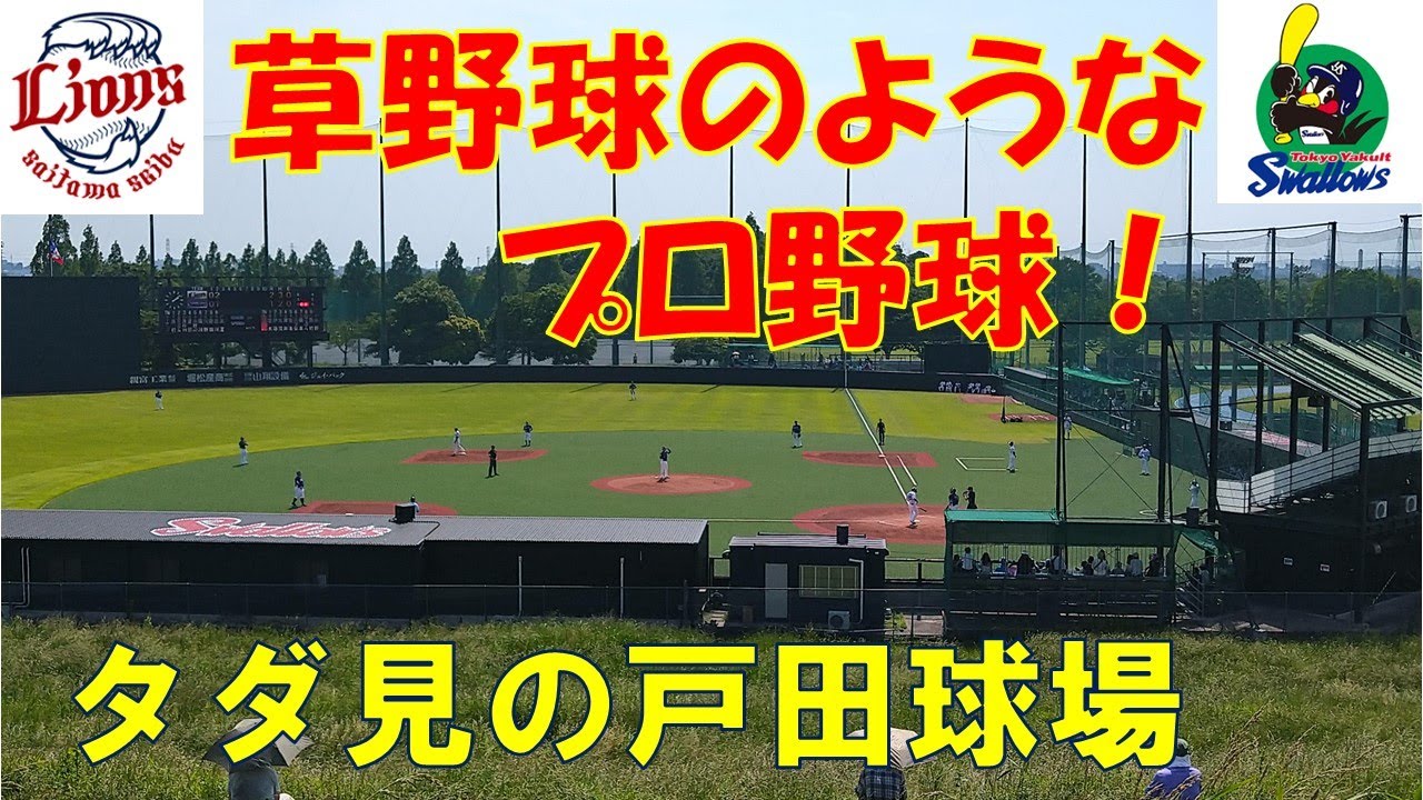 ヤクルト戸田球場 土手からタダ見！スタメン年俸対決も！