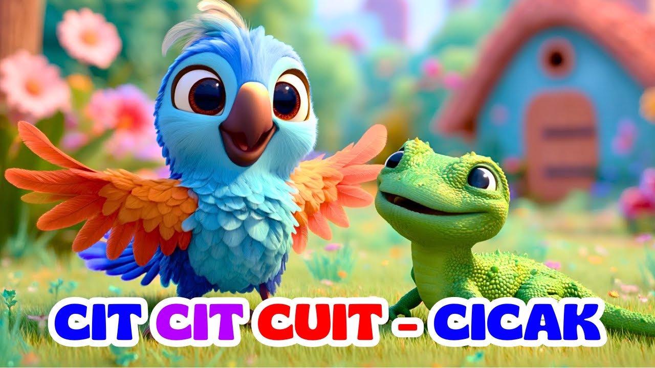 Cit Cit Cuit Cicak di Dinding dan Lagu Anak Indonesia - nursery rhyme Indonesia - Balita TK PAUD