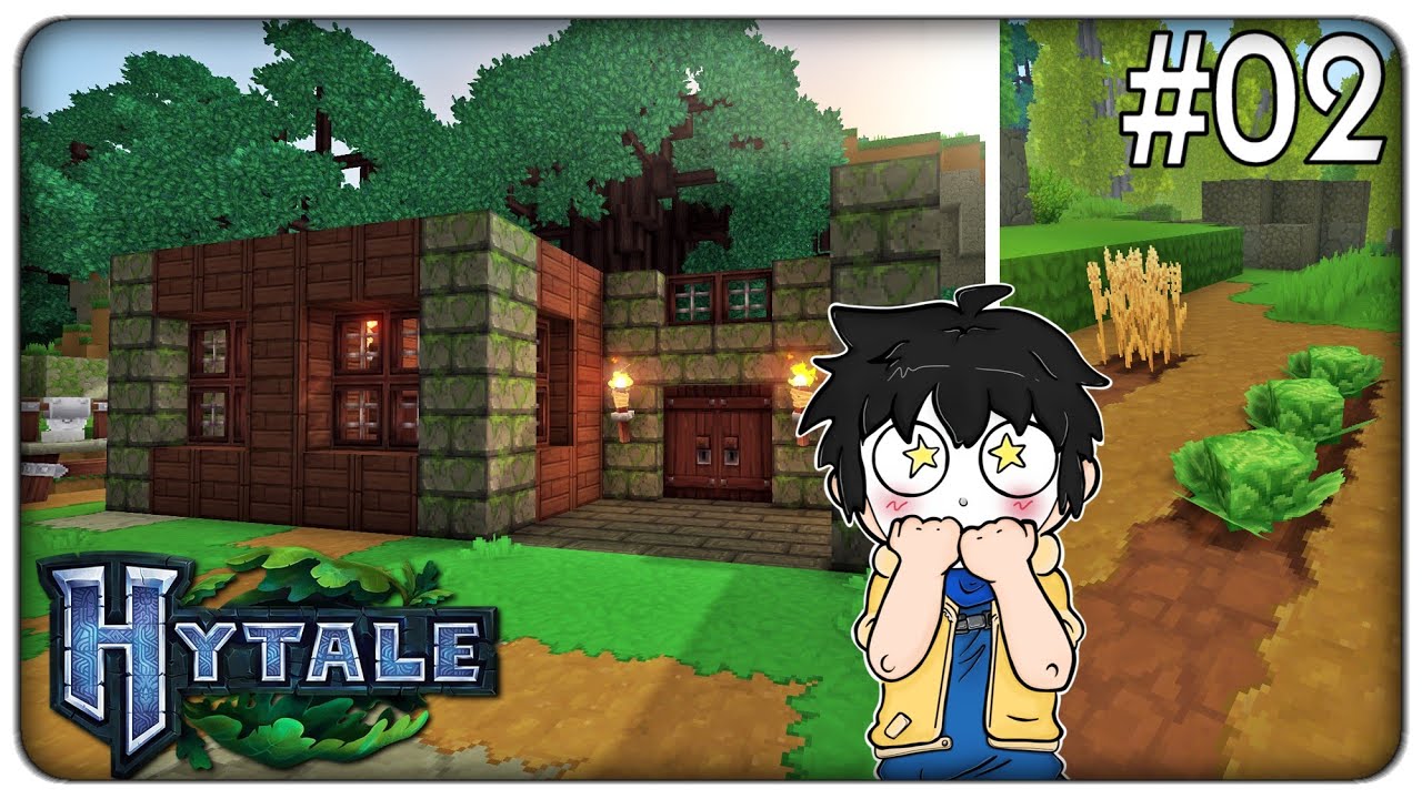 INIZIAMO LA COSTRUZIONE DELLA NUOVA CASA E DEI PRIMI CAMPI | Hytale - ep.02