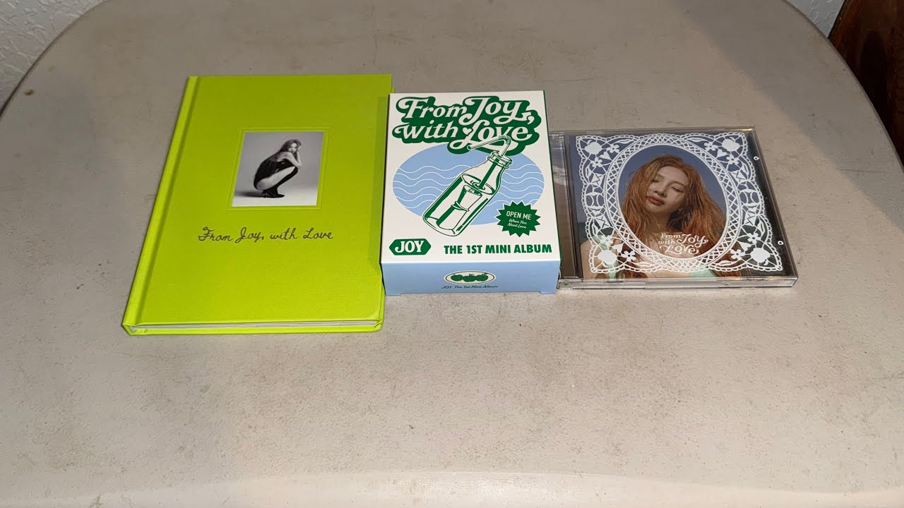 Joy 1st Mini Album From Joy, With Love Unboxing (Photobook, Jewel Case, Tin Case Ver + Ktown4u Pobs)