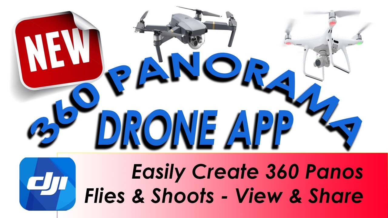 NEW 360 Panorama Drone App - Easily Create Facebook 360s - DJI Mavic Pro/Platinum Phantom Spark