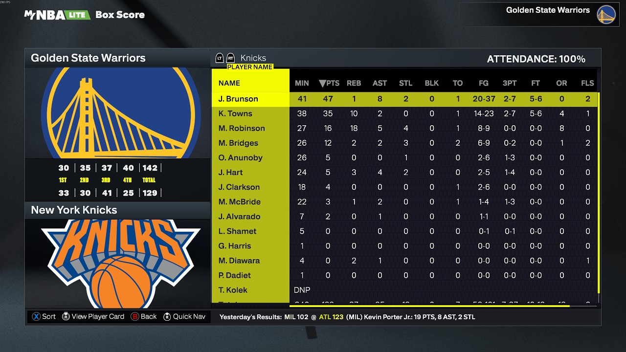 NBA 2K26 Golden State Warriors vs New York Knicks (PC) GAMEPLAY [4K UHD] 5090