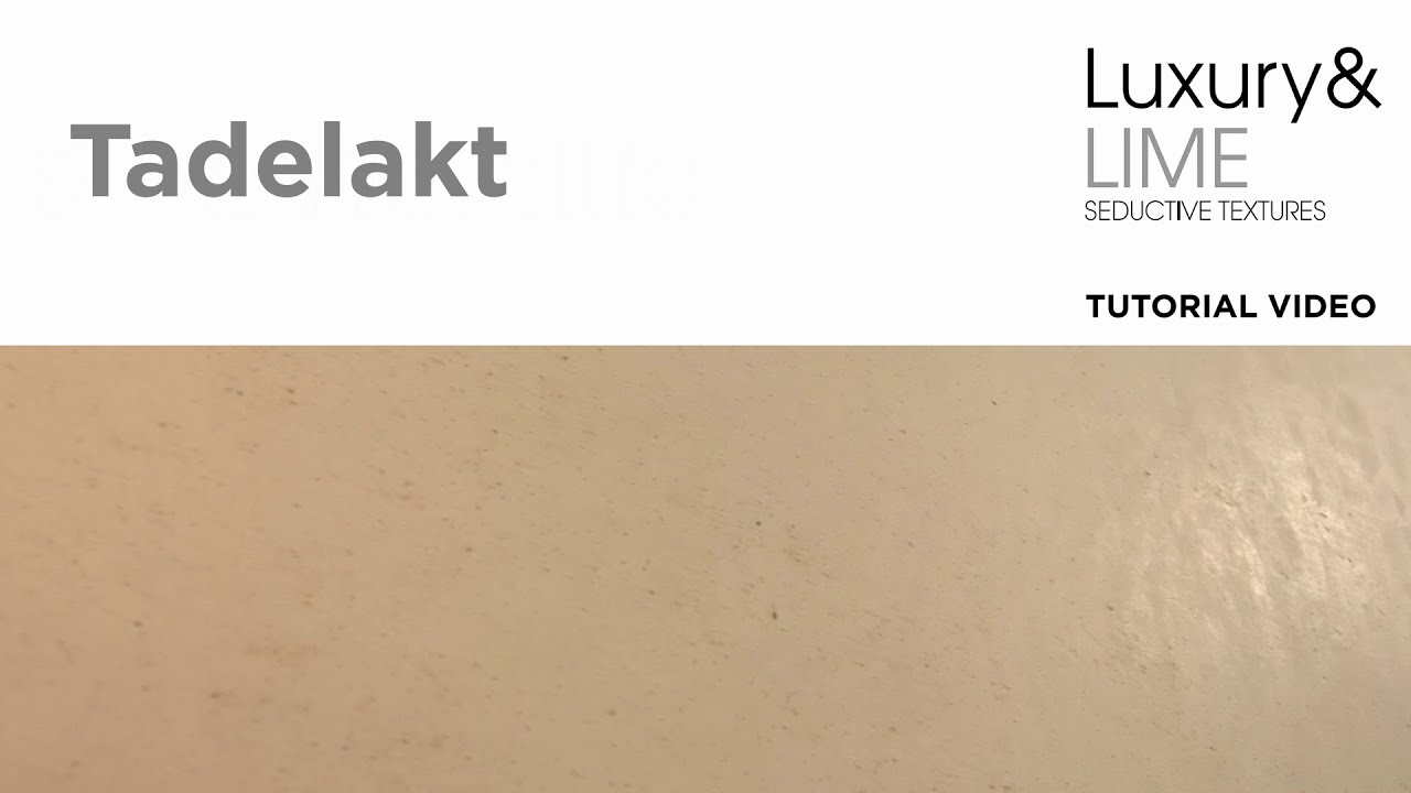 Tadelakt by Luxury&Lime | Application Video 2025