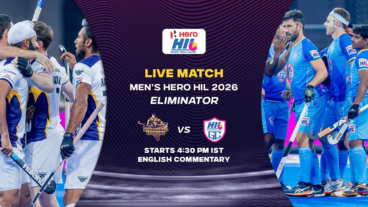 ENGLISH COMMENTARY || Men's Hero Hockey India League 2026 || Match 29 || TOOFANS VS HIL GC