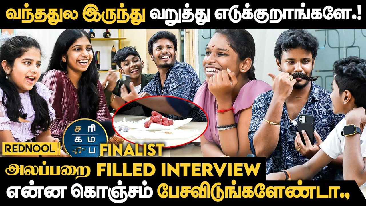 அல்வா கொடுத்த Anchor..!🤣 அலப்பறை Filled Game With Sa Re Ga Ma Pa Title Winners | Rednool