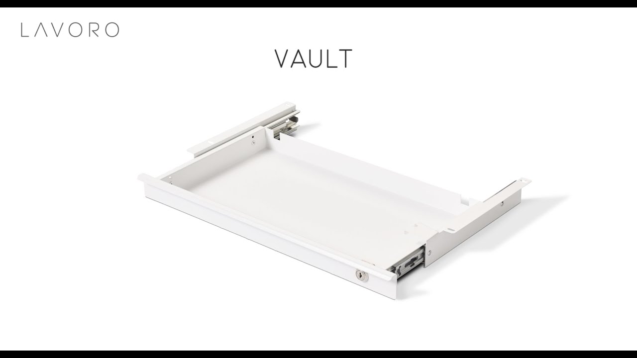 Lavoro Desk Assemblies Vault Under Desk Drawer