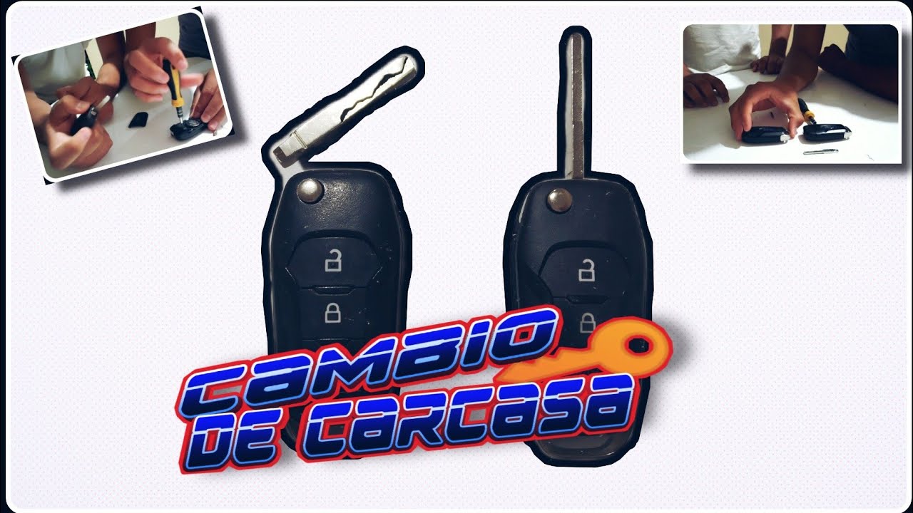 Cambio de carcasa a llave Ford/ Como Cambiar la carcasa de llave tipo Navaja/ Cambio de carcasa Figo