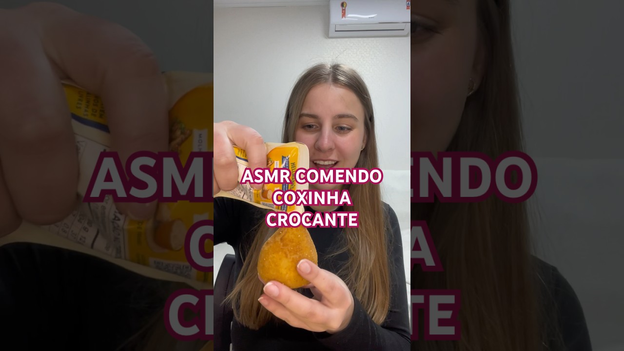ASMR COMENDO COXINHA CROCANTE #asmr #asmrcomendo #coxinha #crocante #comendo