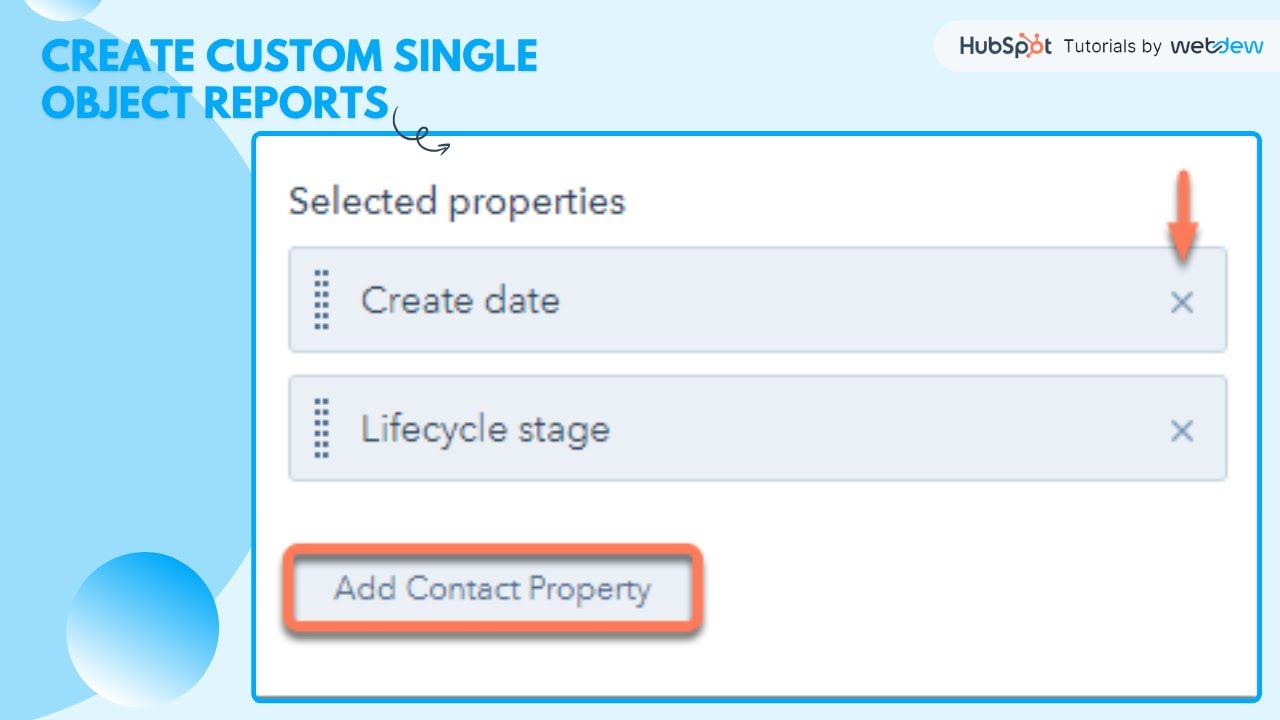 How to create custom single object reports in HubSpot