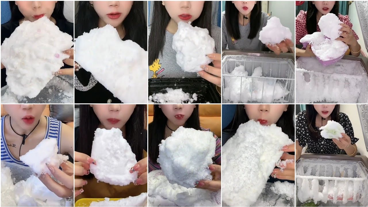 [ONLY BITES]-HER BIG BITES / SHAVED ICE / WHITE ICE / CRUSHED ICE / SOFT & FROST / ICE EATING ASMR