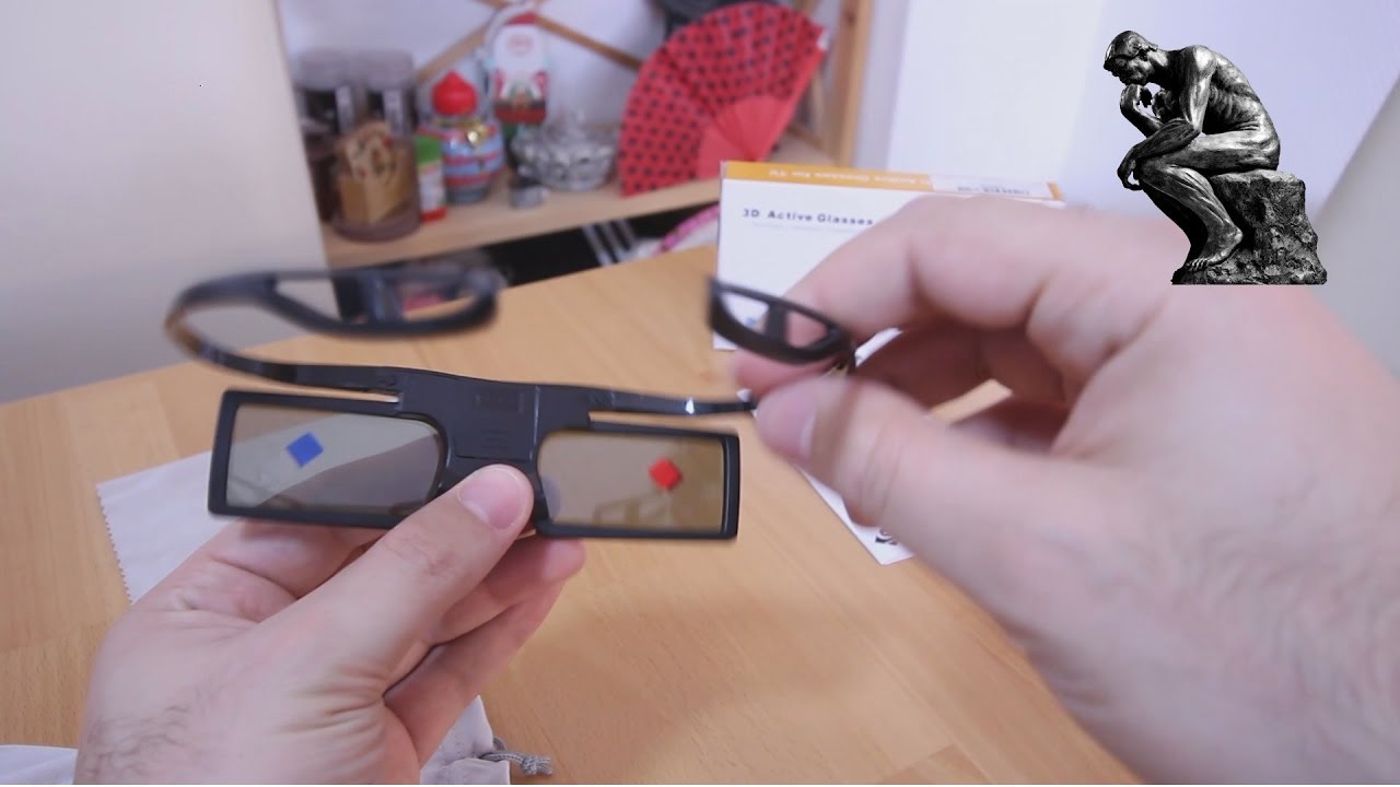 Generic / replacement (no-name) 3D active glasses for TV - review + unboxing
