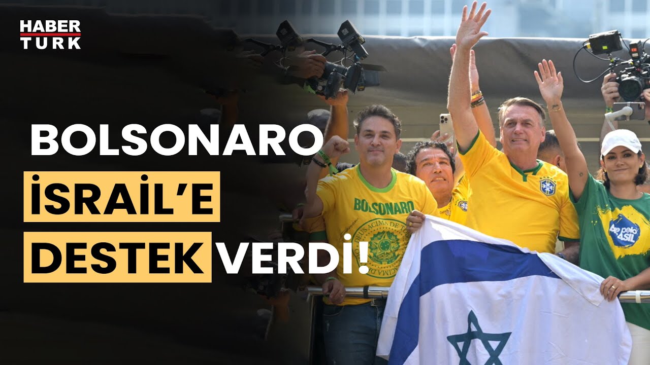 Lula da Silva 'soykırım' demişti: Bolsonaro, İsrail bayrağı ile destek verdi!