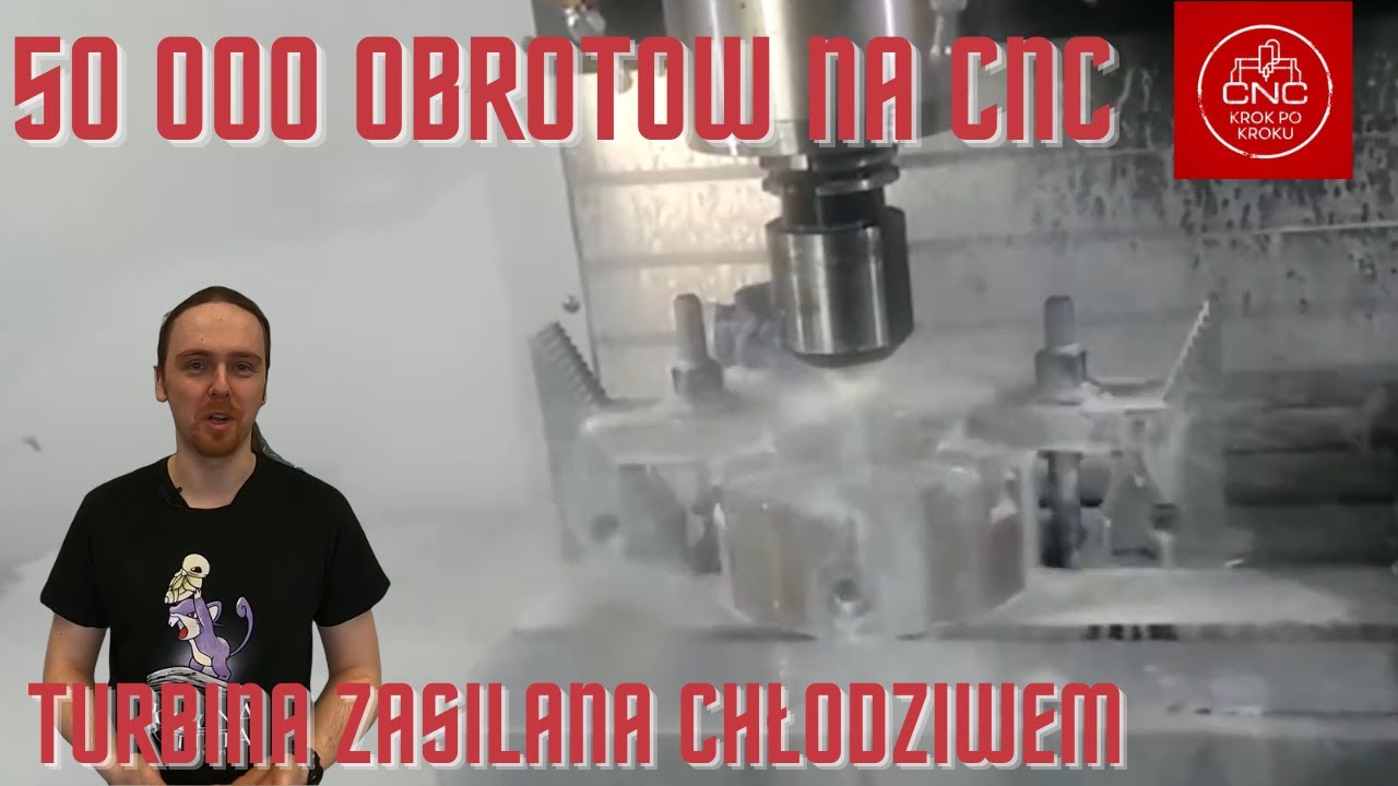 Jak uzyskać 50 000 obrotów na każdej maszynie CNC? Turbiną zasilaną chłodziwem!