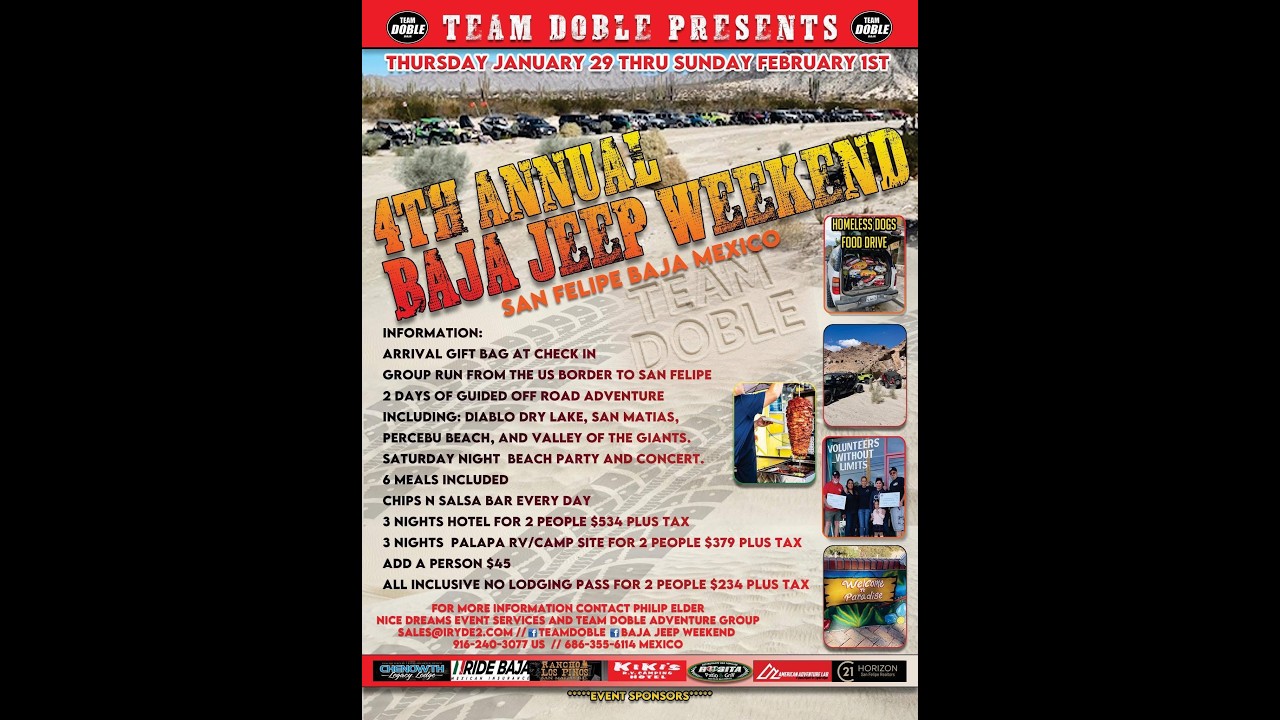 4th Annual Baja Jeep Weekend, Team Doble Adventures