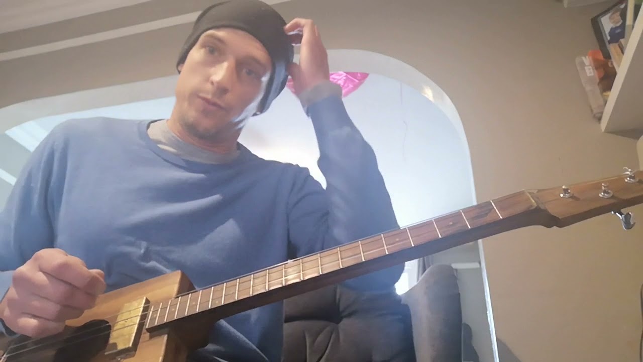 cigar box guitar tutorial (baby please don't go) www.celestialslides.co.uk