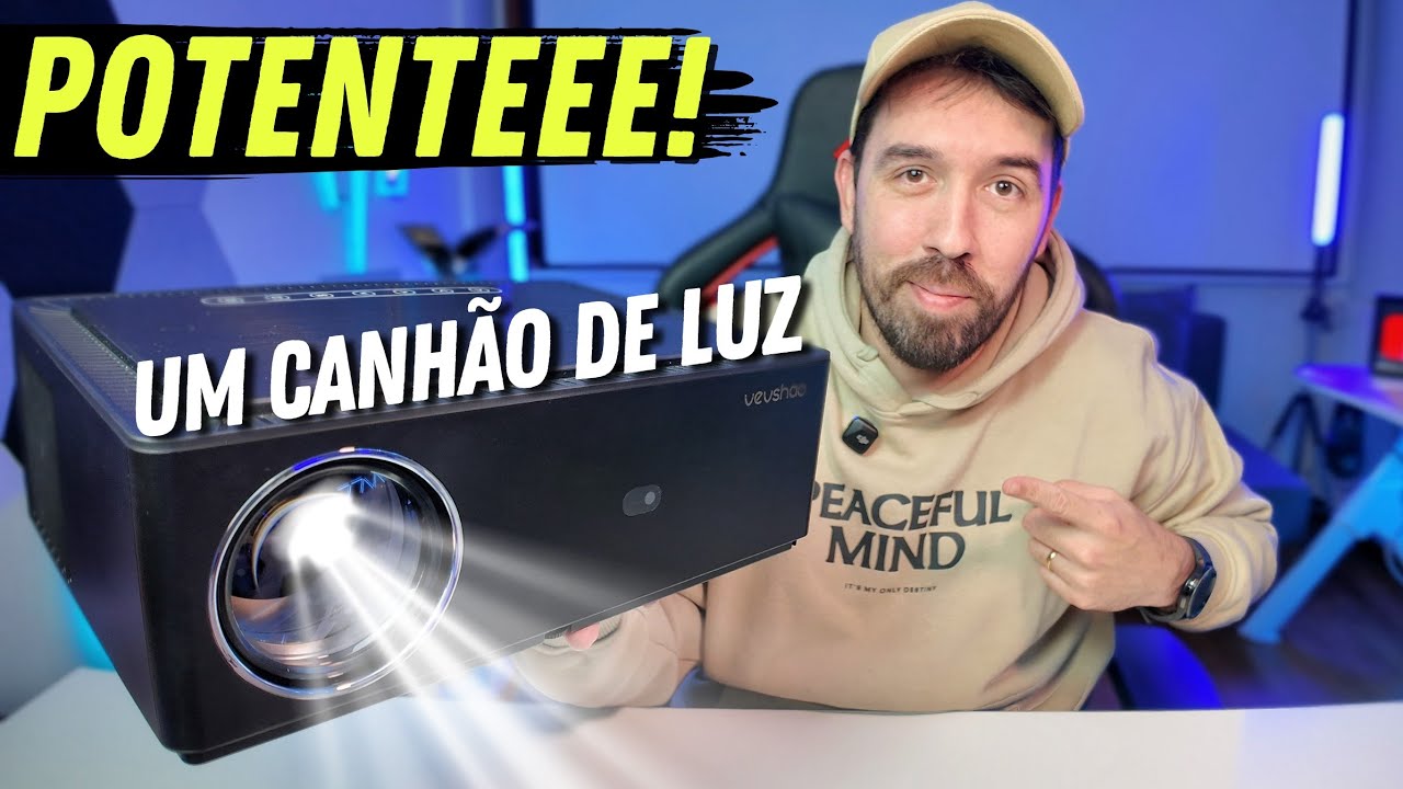 PROJETOR PARA ASSISTIR COM AS LUZES ACESSAS - VEVSHAO A25 LANÇAMENTO