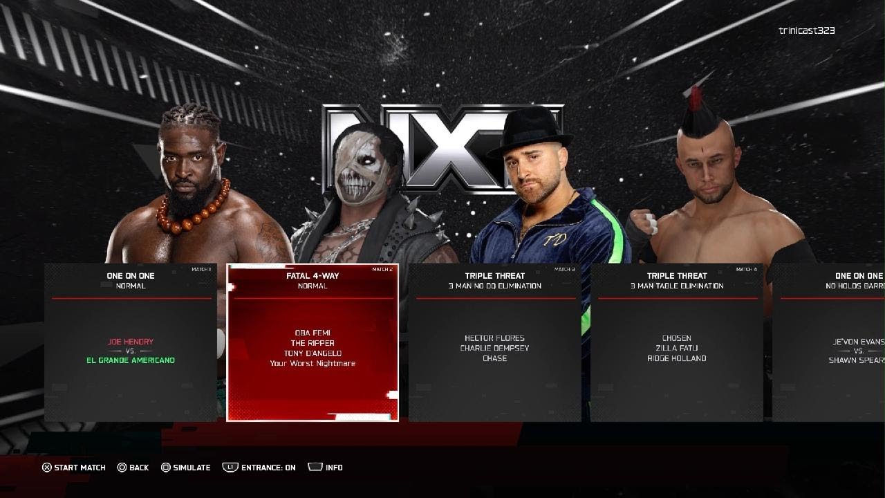 WWE 2K25_ Your Worst Nightmare vs Tony D'Angelo vs The Ripper vs Oba Femi