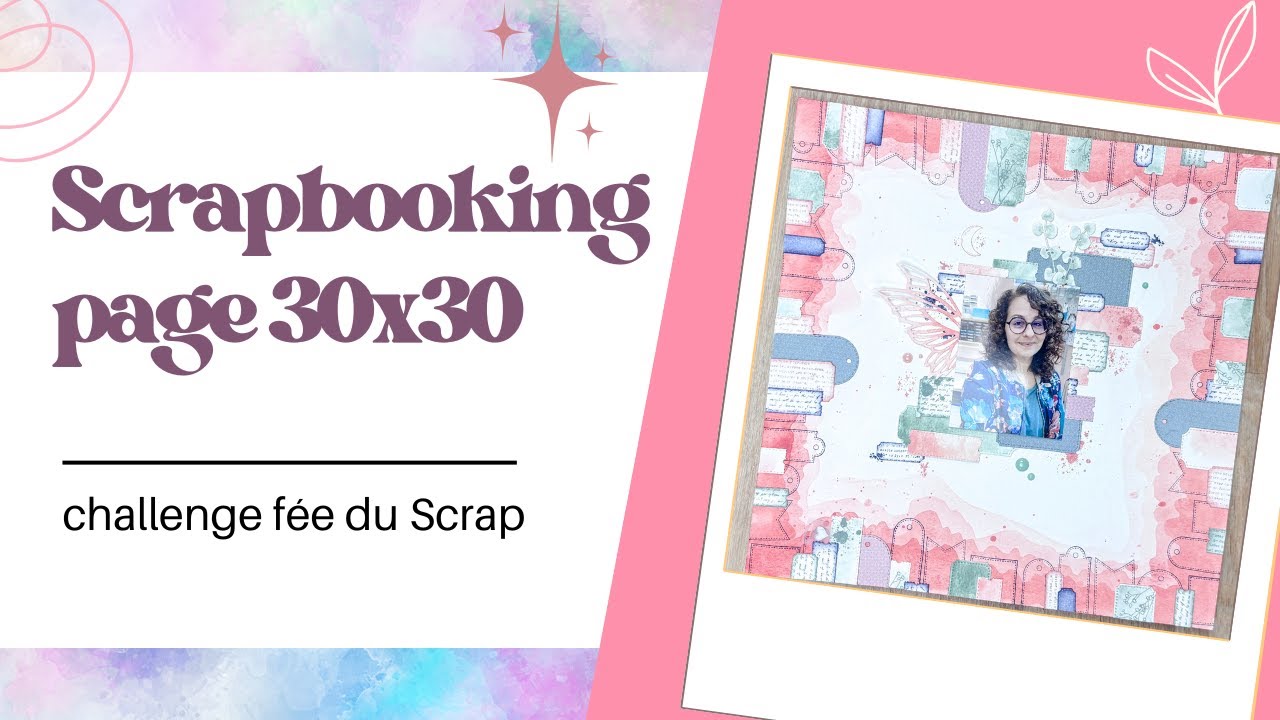 ✂️ Scrapbooking→ page 30x30 avec des étiquettes a Gogo pour mon plus grand bonheur  !!!!!!