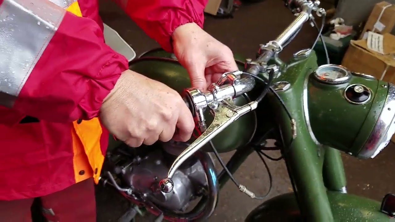 1965 BSA B40 350cc at Andy Tiernans #09454BSA