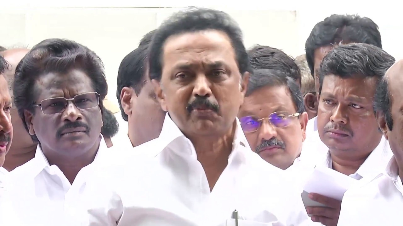 Leader of Opposition MK Stalin demands registration of FIR against CM and Minsters
