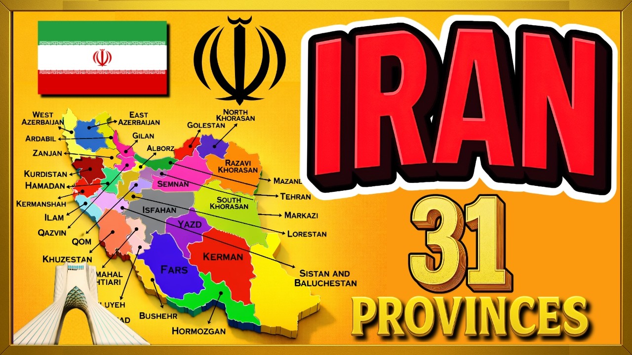Iran Map Explained 🇮🇷 | 31 Provinces of Iran