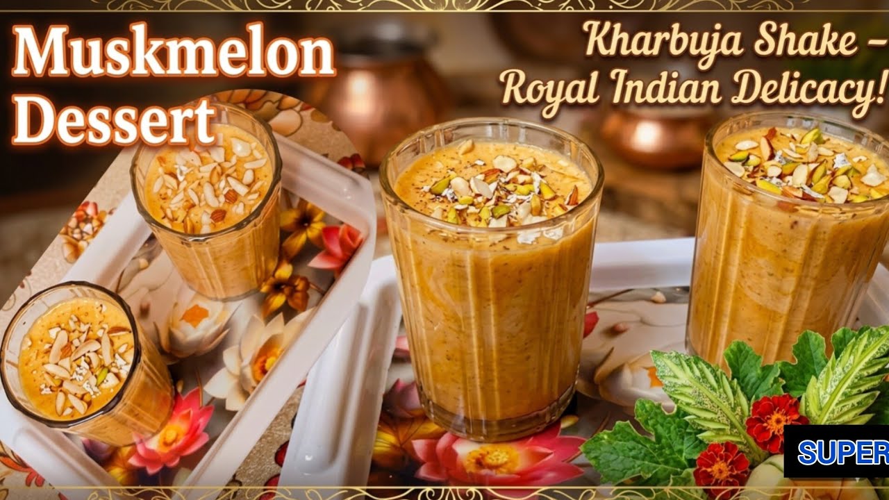 खरबूजा का बहुत ही टेस्टी रेसिपी बनाई सबको बहुत पसंद आई! Muskmelon dessert#food@myhomekitchen888