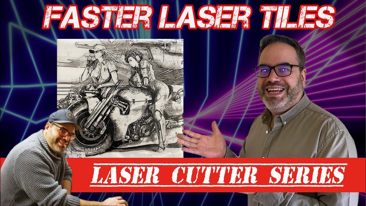 Lightburn tutorial : Engrave laser tiles faster - Darkly Labs Method