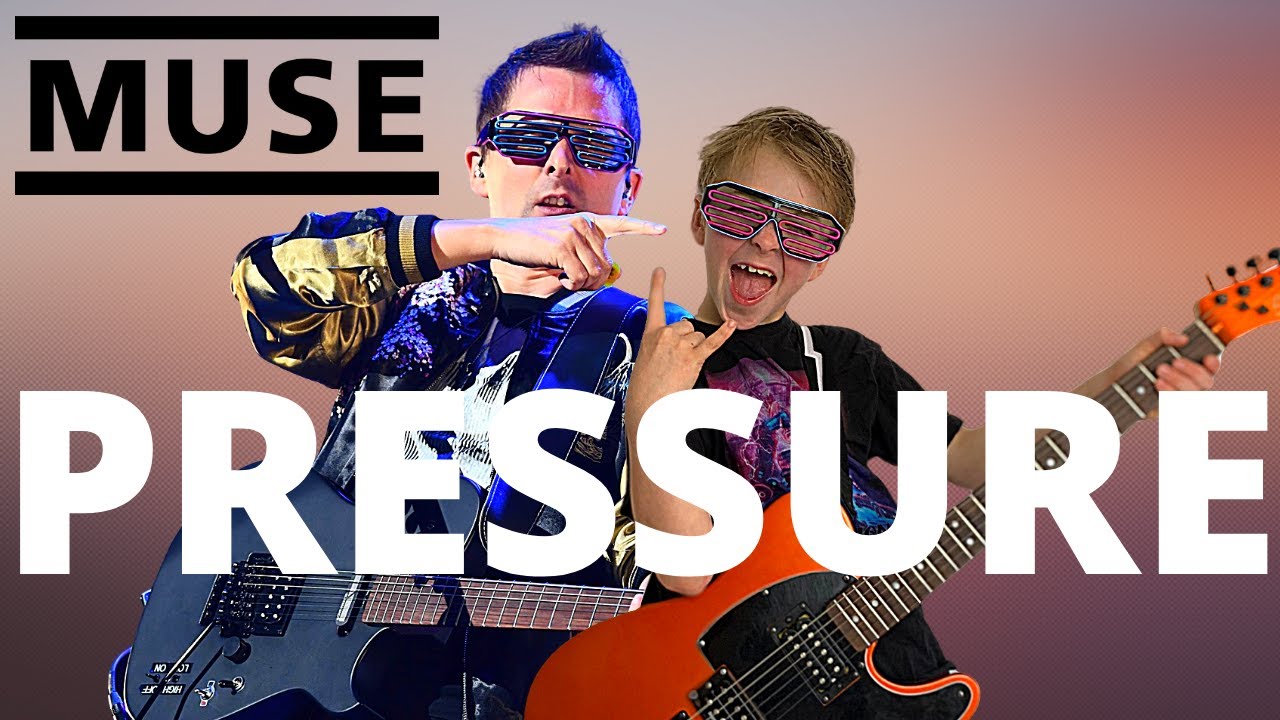 Muse - Pressure - Guitar Cover by Harry Age 8 & Bonus Clone Appearance - Kid Guitarist!