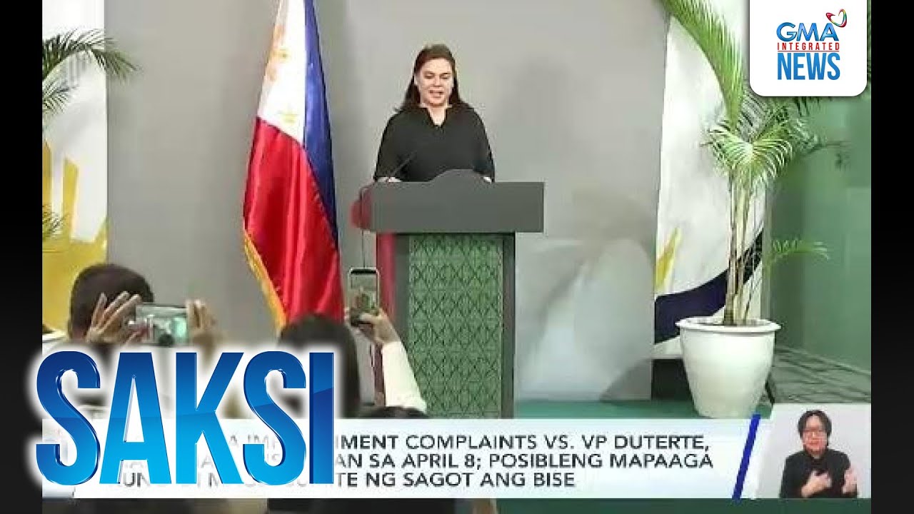 Pagdinig sa impeachment complaints vs. VP Duterte, posibleng mapaaga kung 'di magsusumite... | Saksi