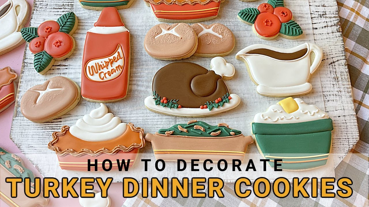 🍗 Индейка на ужин… из печенья! Новый мастер-класс по приготовлению печенья🥧