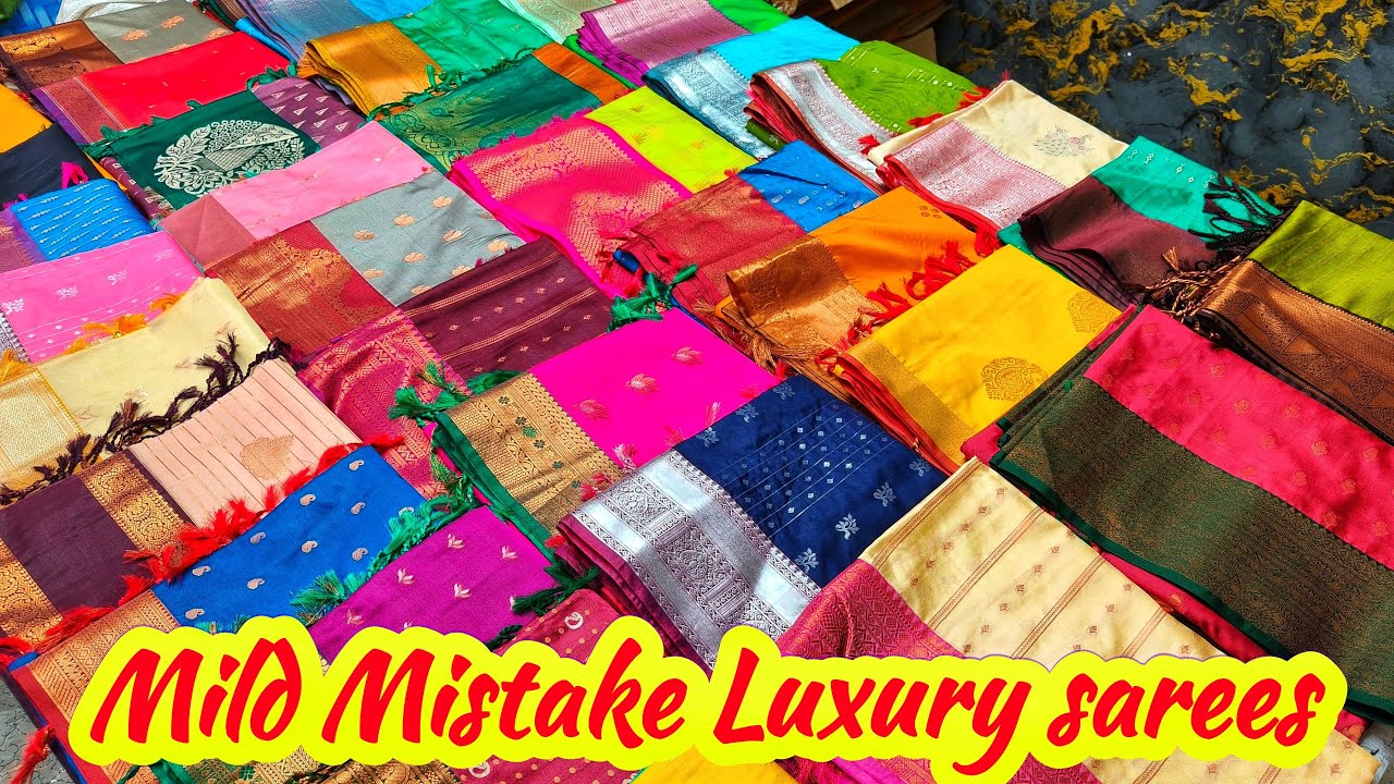 Mild Mistake Luxury Soft Silk Sarees Collection New Trending sarees#sareelive#elampillai#saree