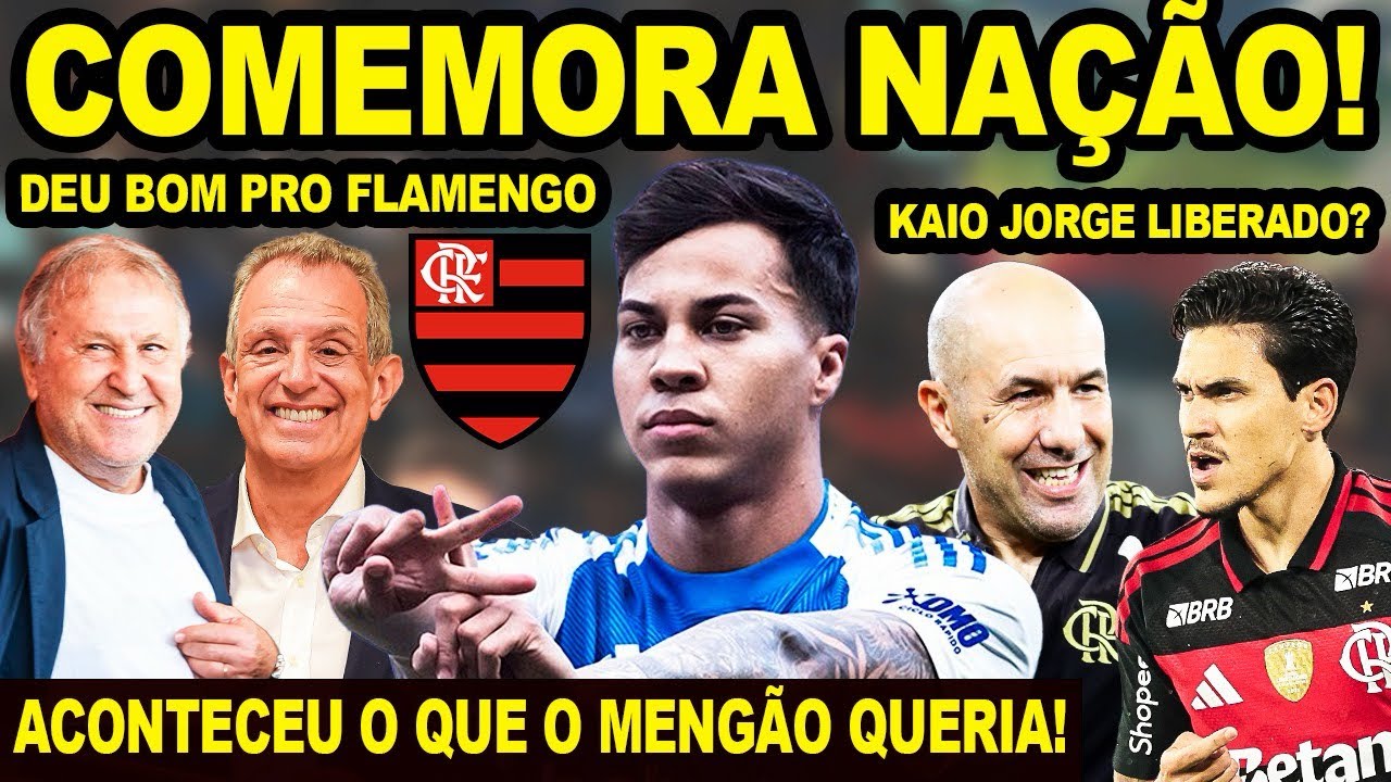 COMEMORA NA&Ccedil;&Atilde;O! ACONTECEU OQUE O FLAMENGO QUERIA! KAIO JORGE SER&Aacute; LIBERADO PRO MENG&Atilde;O? ATUALIZA&Ccedil;&Atilde;O!