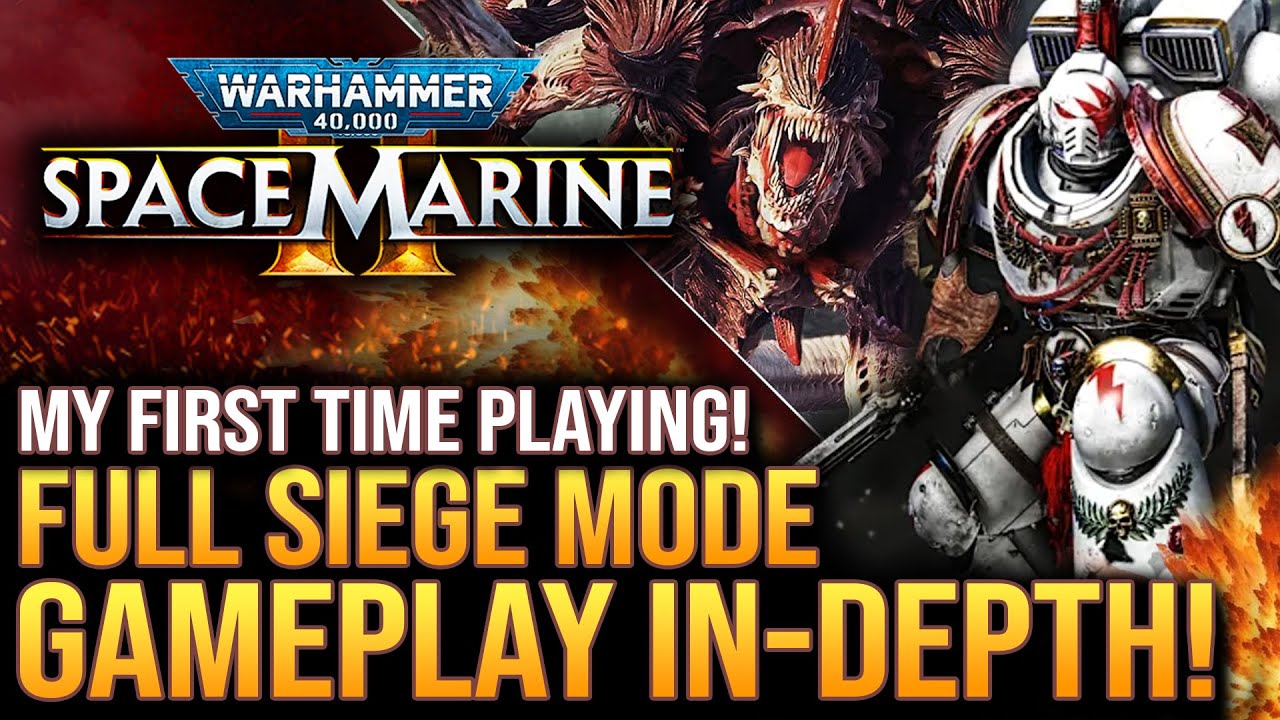 Warhammer 40k Space Marine 2 - Full Siege Horde Mode Gameplay In-Depth!  My First Time Playing...