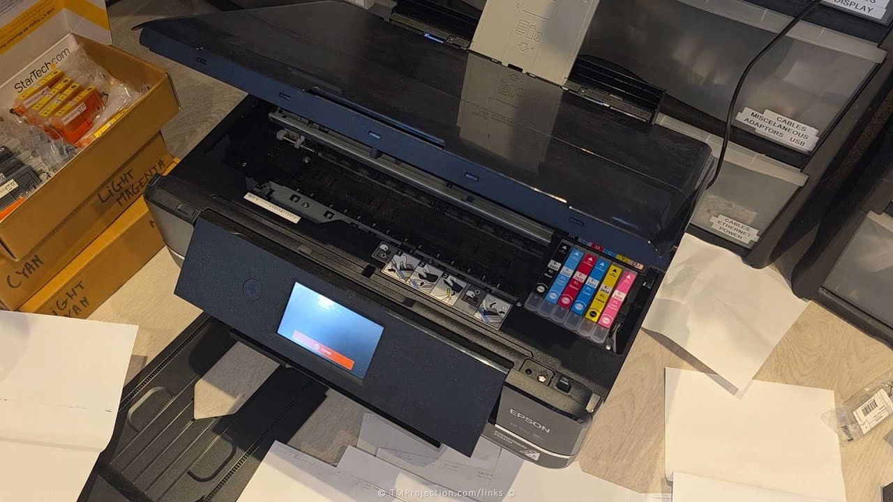Fix XP 970 AND OTHER EPSON Printer PAPER JAM ERRORS even when there IS NO JAM?!?!? Sensors Cleaning