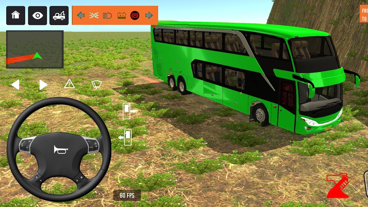 BUS SIMULATOR INDONESA || 🚍Bus  Driving👮‍♂️ City • new Coach bus Simulator-Android Gameplay Bus 2025