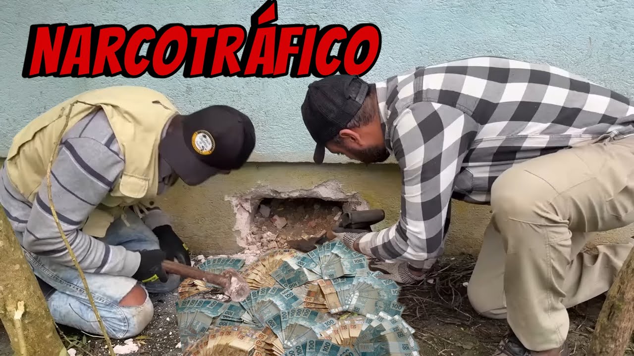 Tesouro milionário do narcotráfico escondido 