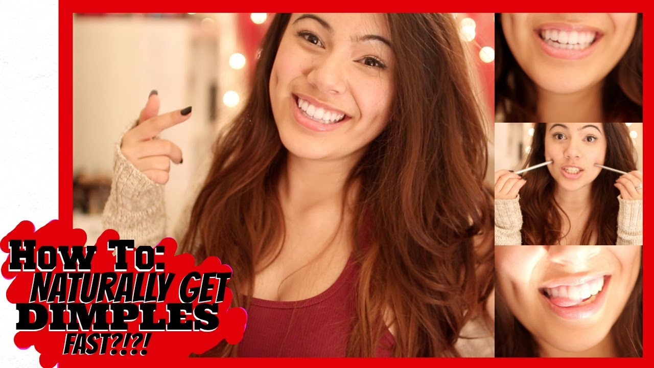HOW TO NATURALLY GET DIMPLES FAST?!?!