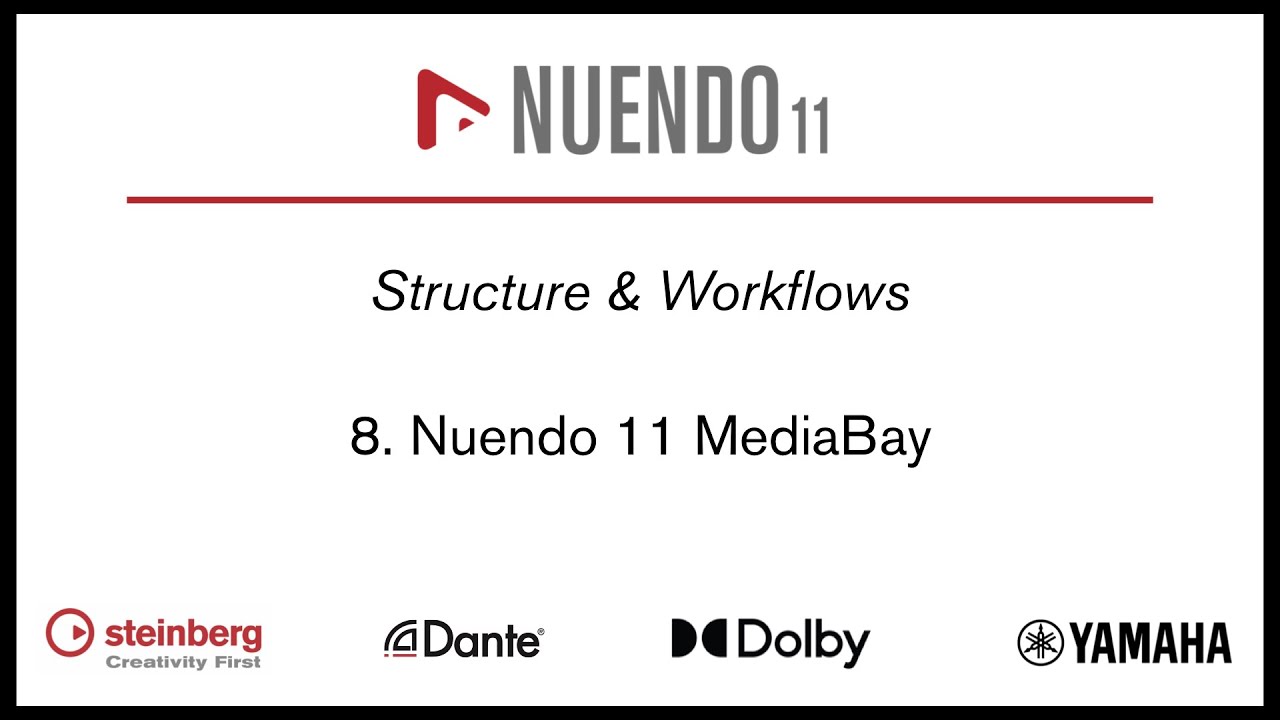 8. Nuendo 11 MediaBay