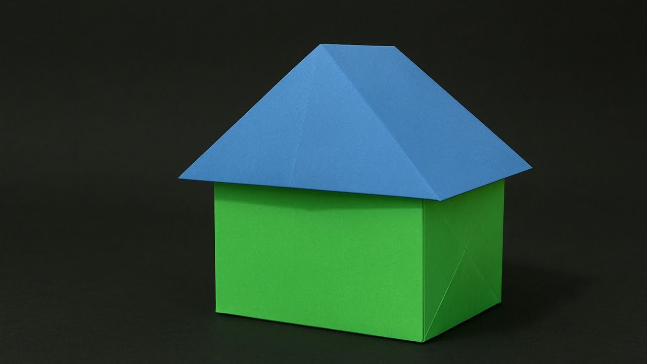 Como Fazer uma Casa de Papel – Origami Fácil