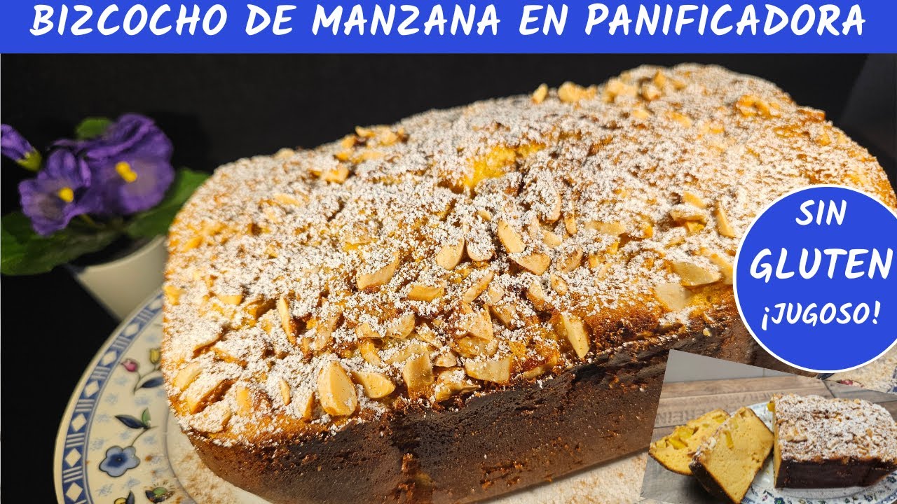 BIZCOCHO de manzana SIN GLUTEN en panificadora Lidl. #panificadora #singluten #patricientacook