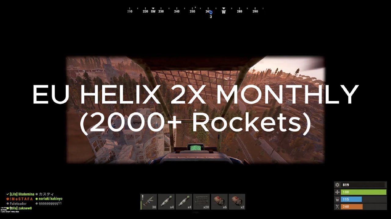 How Lil's Shot 2000+ Rockets on Helix Rust 2x EU Main