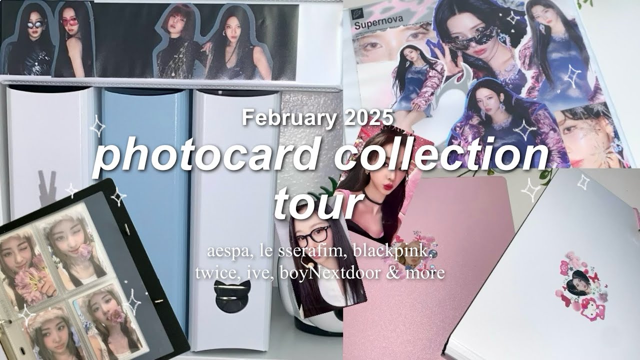 photocard collection tour | feb. 2025  ⭑๋࣭ ⭑