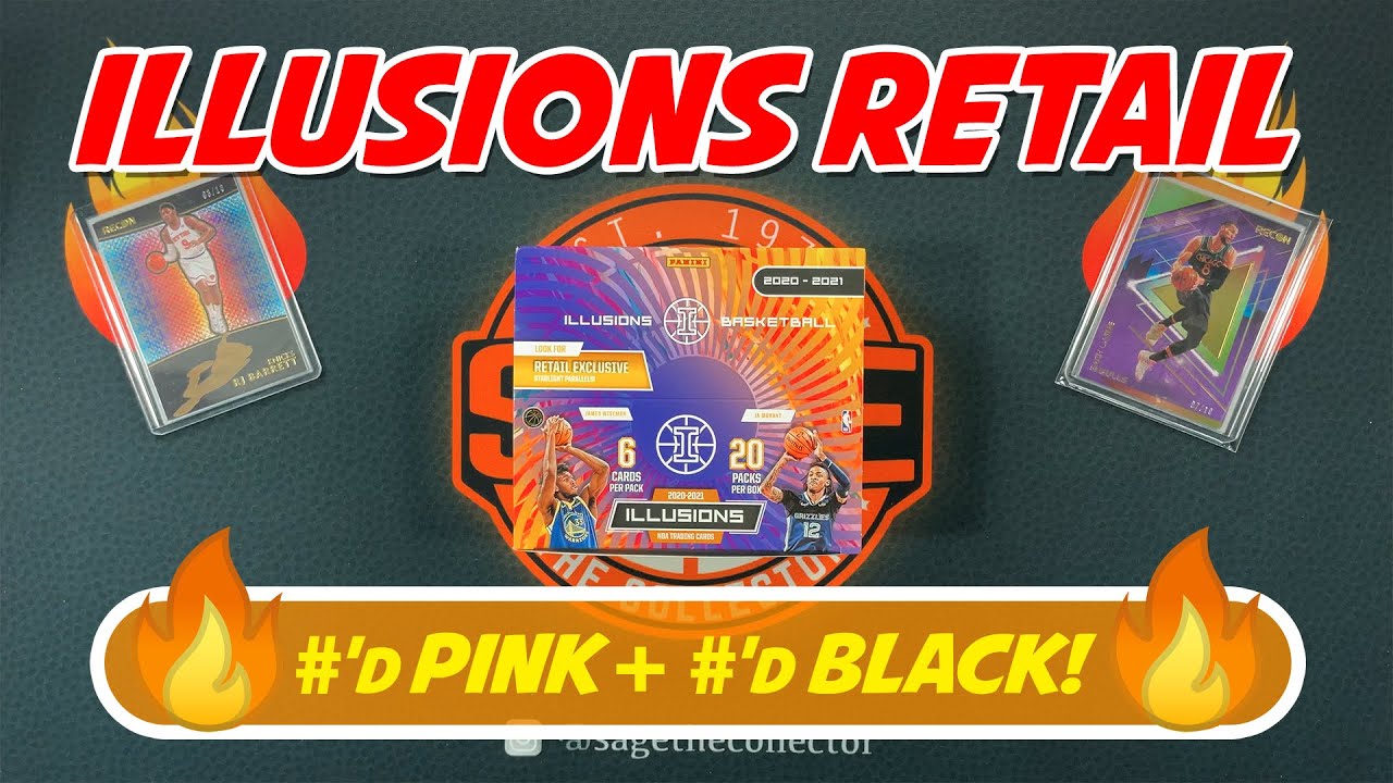 2020-21 Illusions Basketball Retail Box 🔥 #'d Pink + #'d Black!